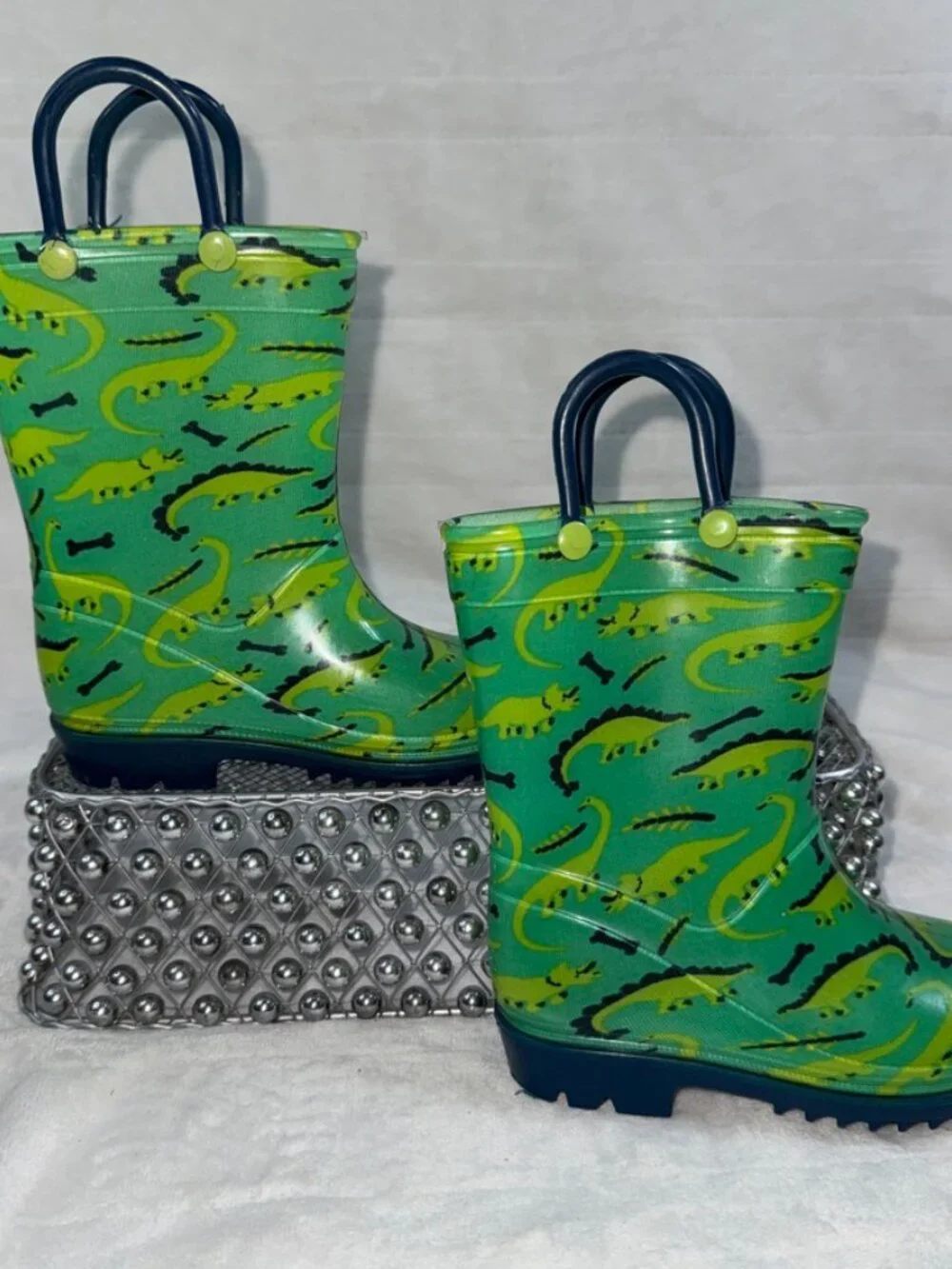Lilly of New York Dinosaur Rain Boots Toddler Size 7